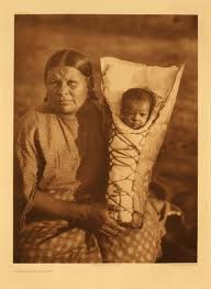 omanche woman and baby